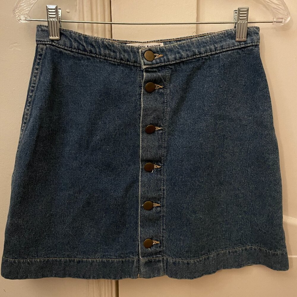 American Apparel Denim Mini Skirt